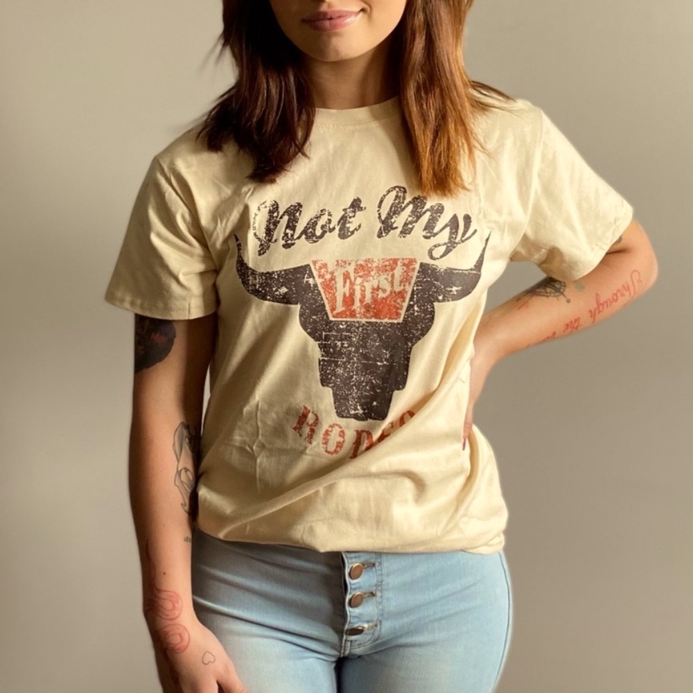 New Western Boho Cowgirl Graphic Tee - Picture 3 of 8